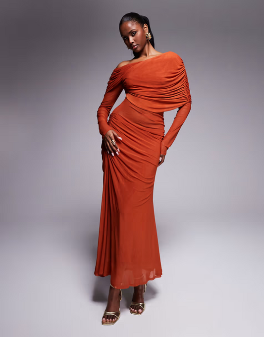 Tight Orange Dress